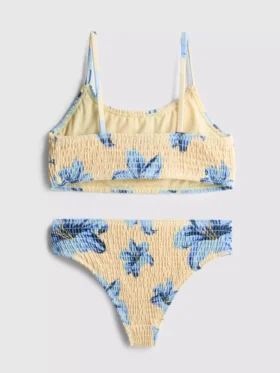 7-15 år | rynket bikini med print