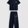 7–15 år | Sæt bestående af T-shirt og joggingbukser med brede ben