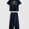 7–15 år | Sæt bestående af T-shirt og joggingbukser med brede ben