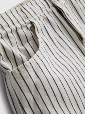 7-15 år | Sæt med ærmeløs top og shorts i stribet denim