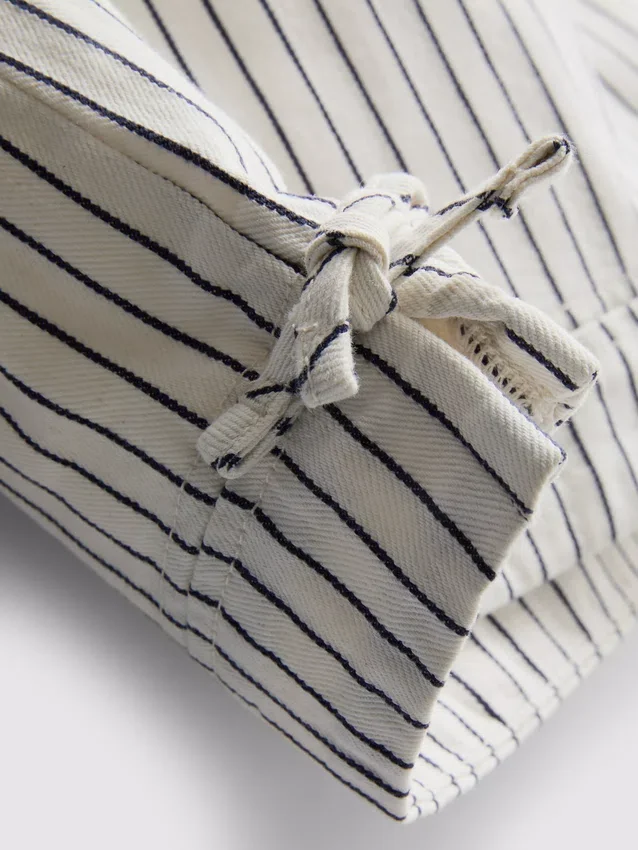 7-15 år | Sæt med ærmeløs top og shorts i stribet denim