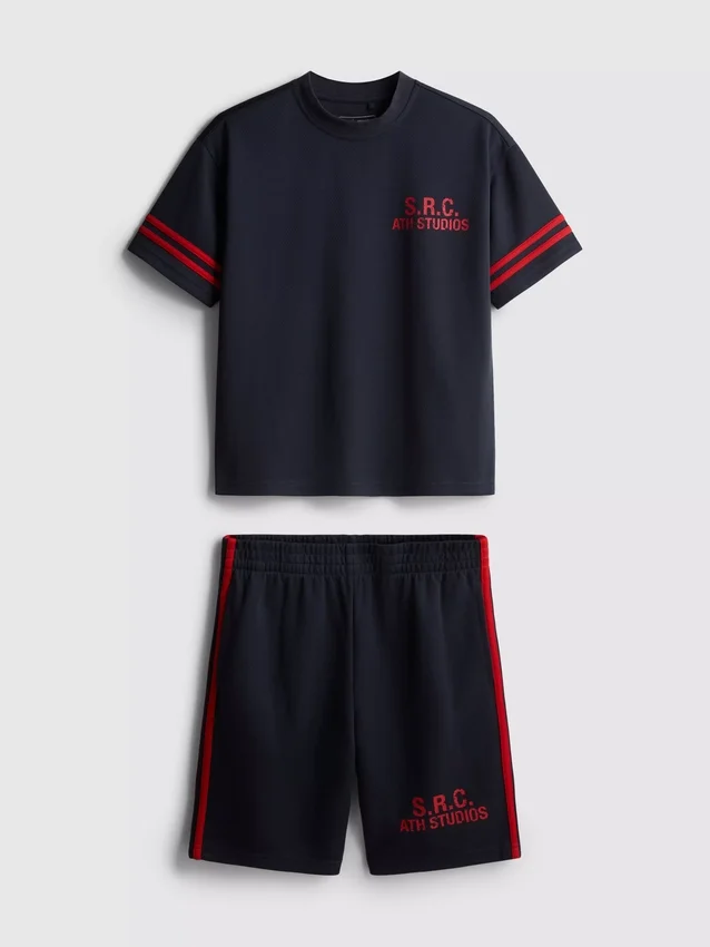 7–15 år | sæt med aktiv mesh-T-shirt og Shorts