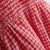 7–15 år | Sæt med gingham-bluse og nederdel