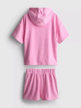 7–15 år | Sæt med håndklæde-hoodie og Shorts