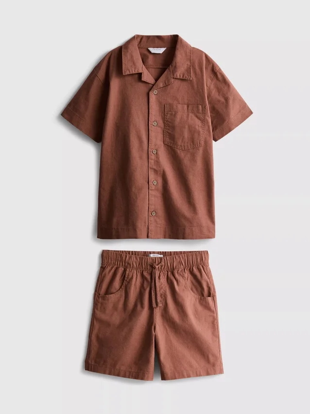 7-15 år | sæt med skjorte og shorts