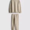 7–15 år | Sæt med sweatshirt med tragtkrave og sweatpants