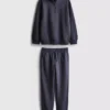 7–15 år | Sæt med sweatshirt med tragtkrave og sweatpants