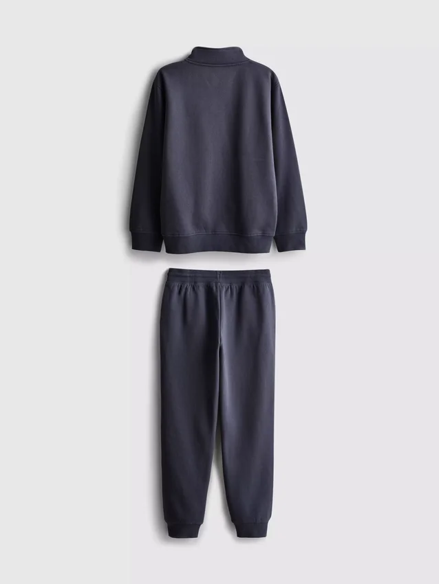 7–15 år | Sæt med sweatshirt med tragtkrave og sweatpants