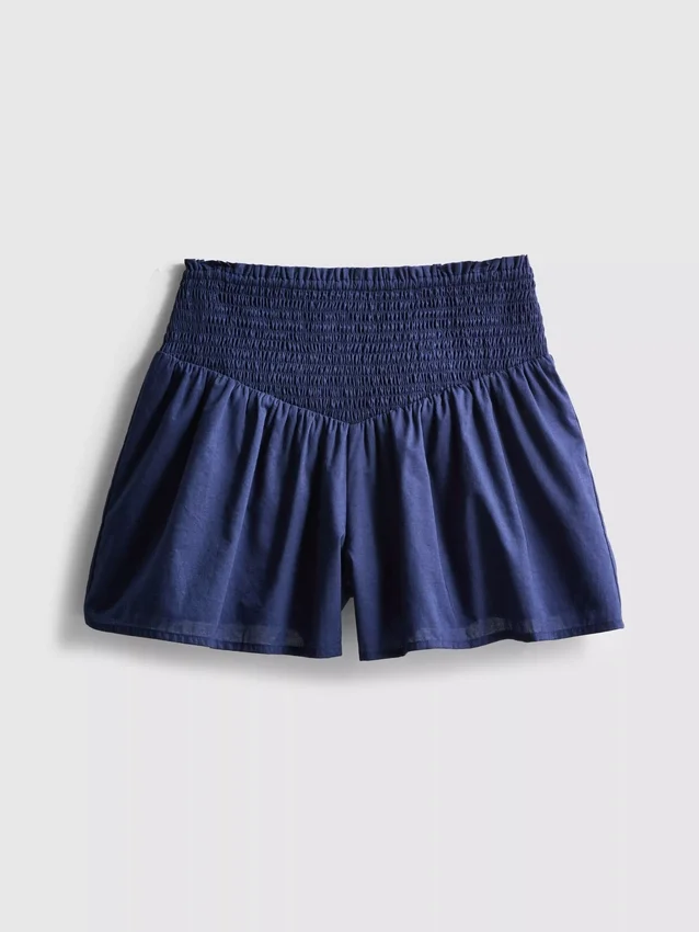 7–15 år | Shorts med rynket talje