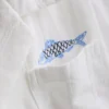 7–15 år | Skjorte med fiskebroderi