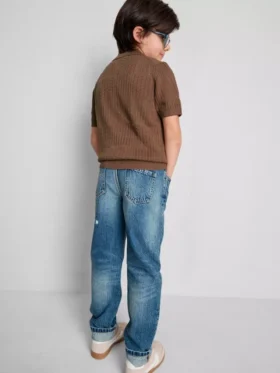 7–15 år | strikket poloshirt