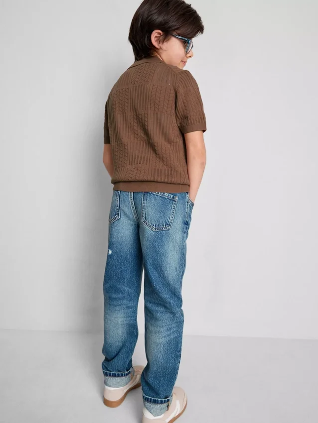 7–15 år | strikket poloshirt