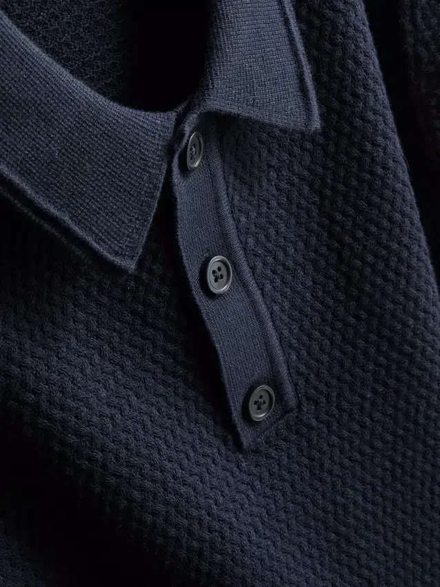 7–15 år | strikket poloshirt