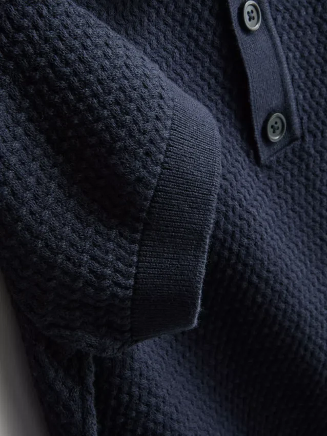 7–15 år | strikket poloshirt