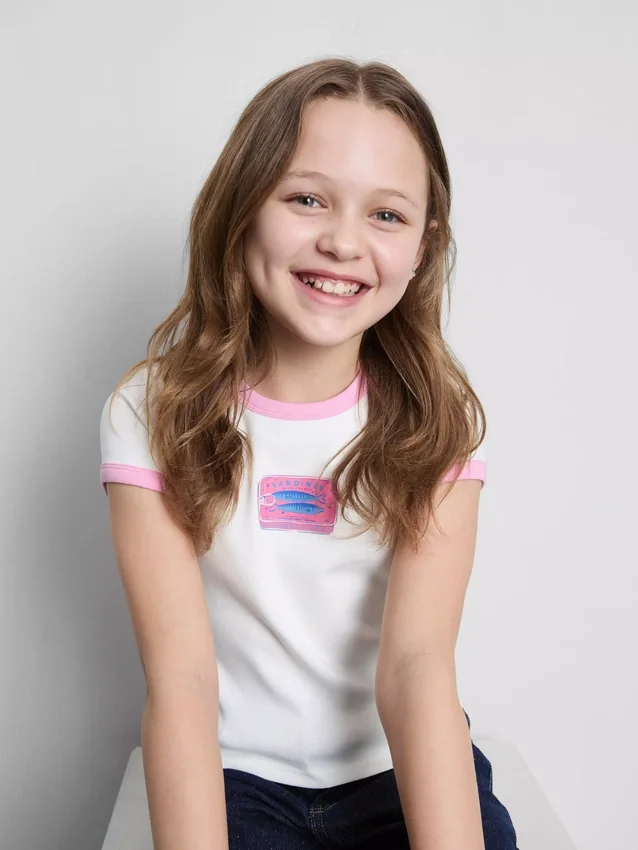 7-15 år | T-shirt med ringer-krave
