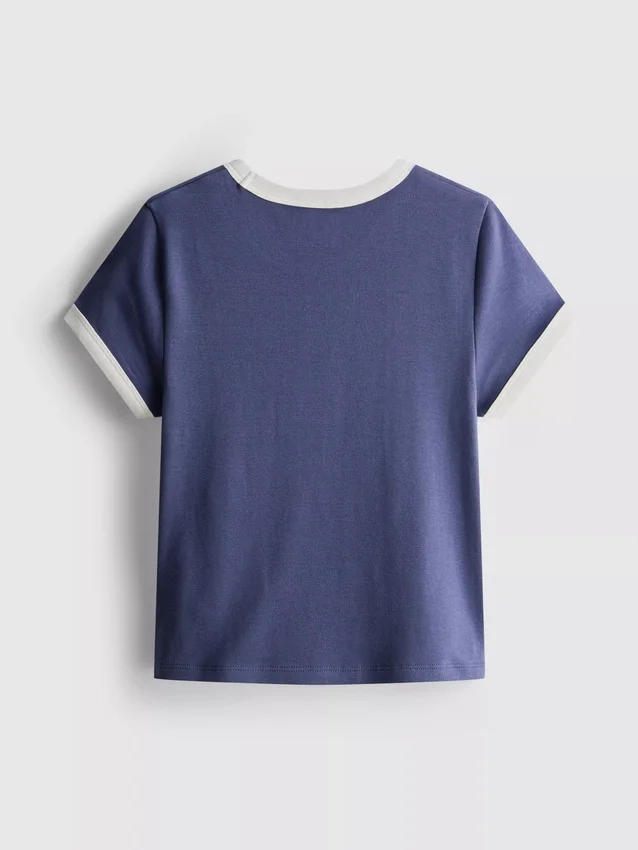 7-15 år | T-shirt med ringer-krave
