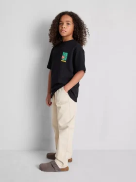 7-15 år | T-shirt med struktureret blomstergrafik