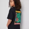 7-15 år | T-shirt med struktureret blomstergrafik