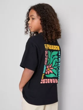 7-15 år | T-shirt med struktureret blomstergrafik