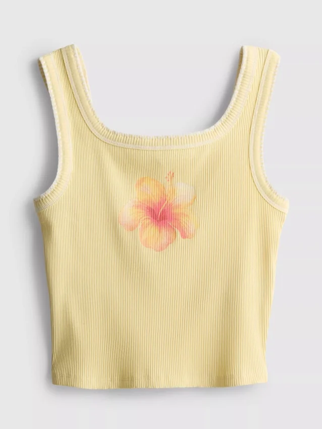 7–15 år | tanktop med kontrastsyninger