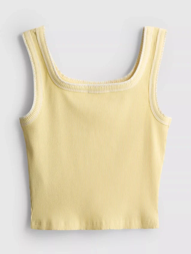 7–15 år | tanktop med kontrastsyninger