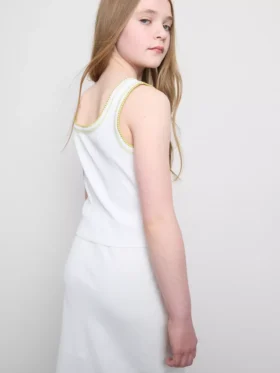 7–15 år | tanktop med kontrastsyninger