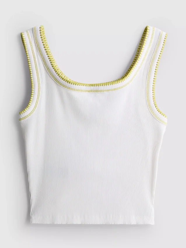 7–15 år | tanktop med kontrastsyninger