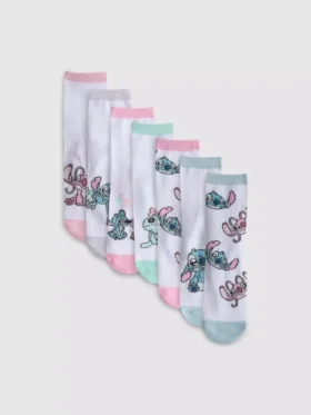 7-pak Disney Stitch-ankelstrømper