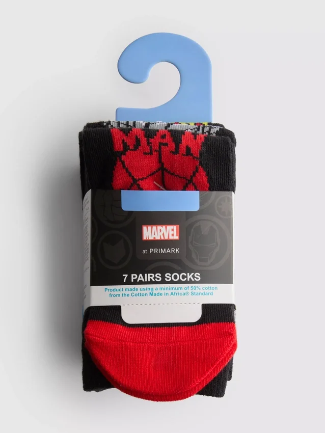 7-pak Marvel-ankelstrømper