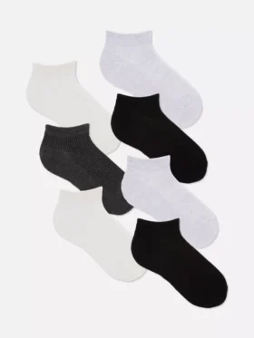 7-pak neutrale Sneakers-strømper
