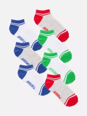 7-pak sneaker-strømper med ugedage