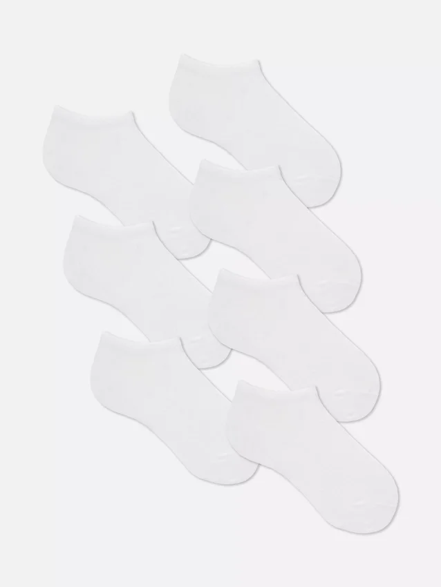 7-pak sneakerstrømper