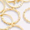 8-pak med rhinestone-initialringe