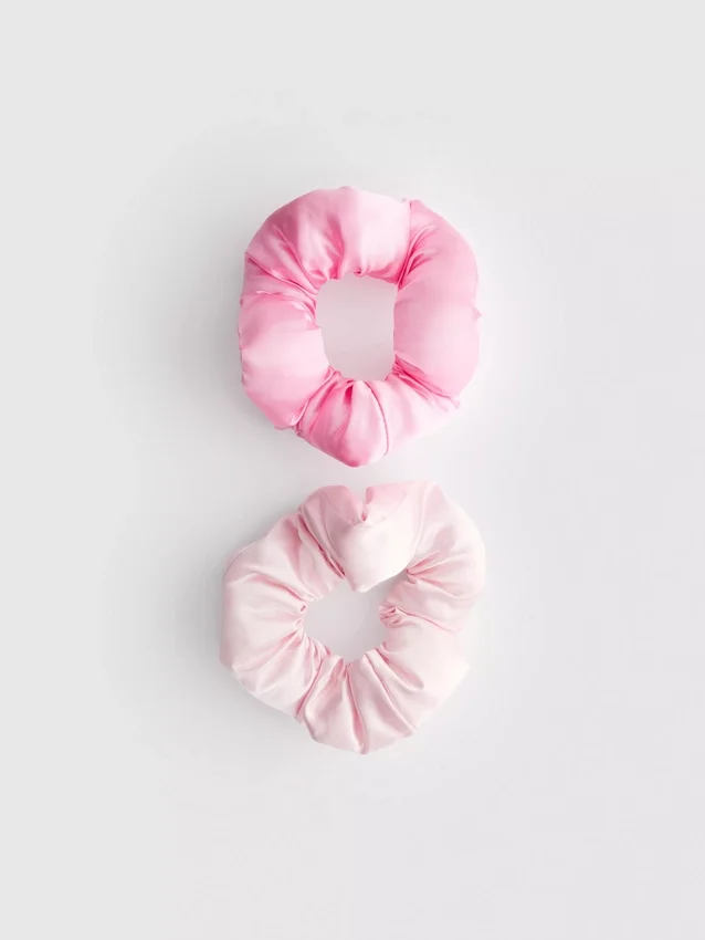 9-pak jumbo satin-scrunchies til at sove med