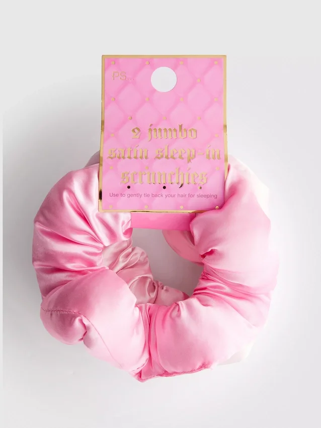 9-pak jumbo satin-scrunchies til at sove med