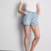 A-formede shorts i bomuldsdenim