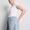A-formede shorts i bomuldsdenim