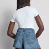 A-formede shorts i bomuldsdenim