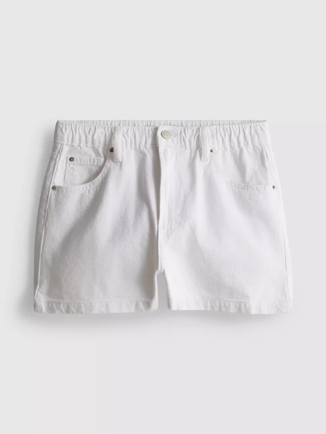 A-formede shorts i bomuldsdenim