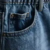 A-formede shorts i bomuldsdenim