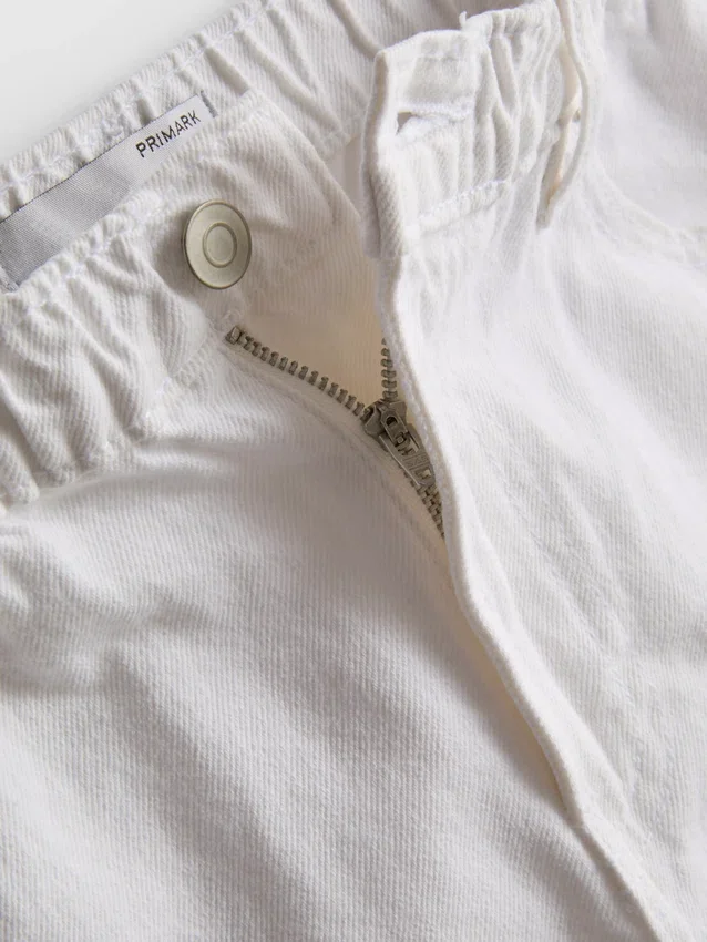 A-formede shorts i bomuldsdenim