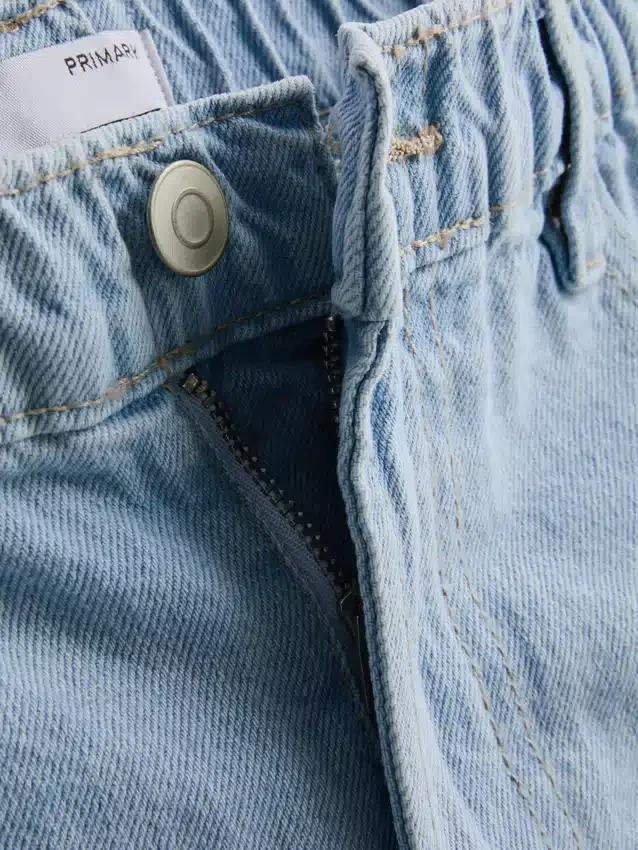 A-formede shorts i bomuldsdenim