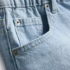 A-formede shorts i bomuldsdenim