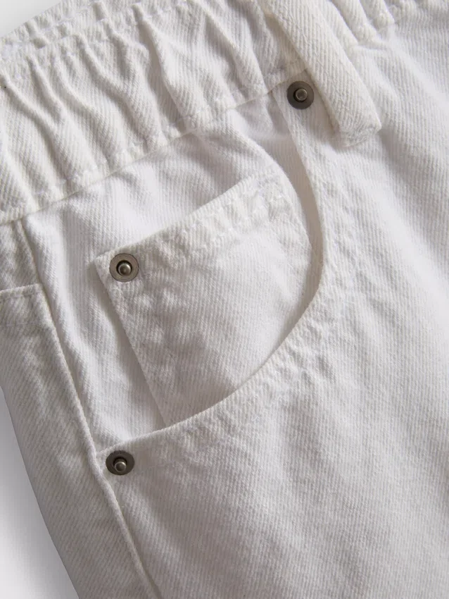 A-formede shorts i bomuldsdenim