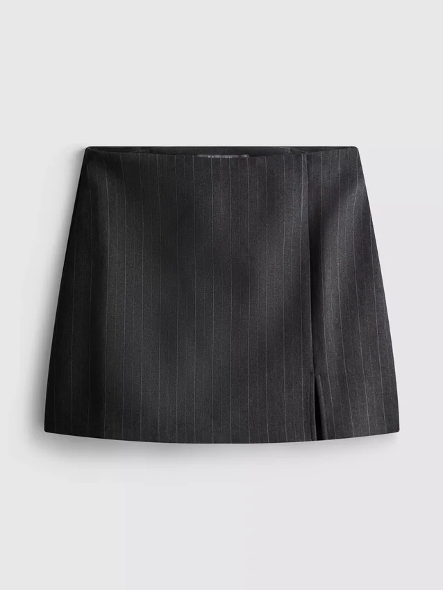 A-formet minidress med nålestriber