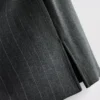 A-formet minidress med nålestriber