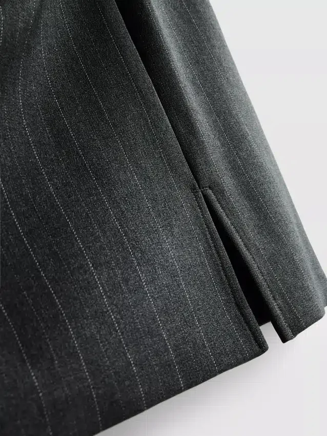 A-formet minidress med nålestriber