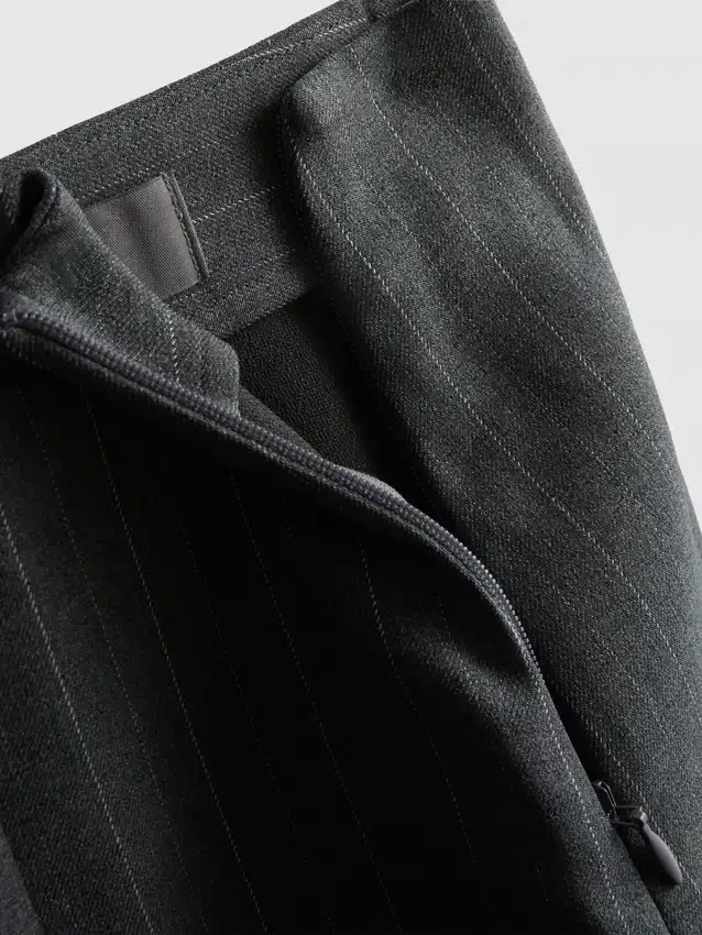A-formet minidress med nålestriber