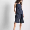 Afslappede bermuda-shorts med struktur