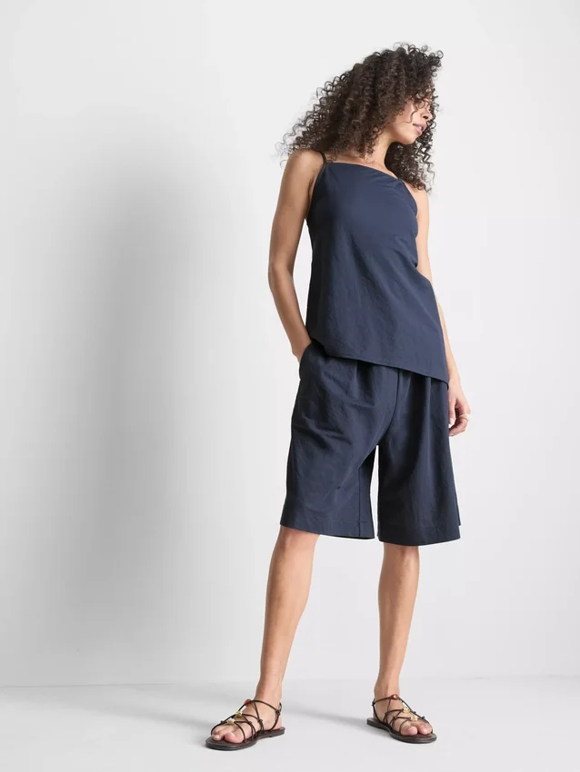 Afslappede bermuda-shorts med struktur